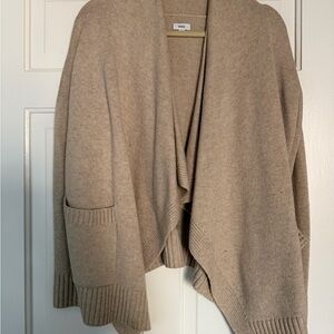 Vince Open-Front Wool Cardigan